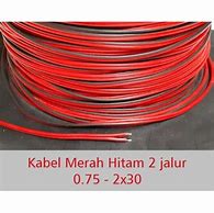 Kabel Hitam Merah Serabut