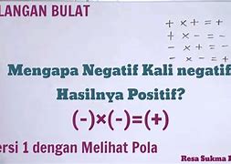 Perkalian Negatif Kali Positif Hasilnya