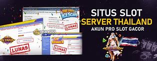 Situs Slot Thailand Gacor 2023 Terpercaya